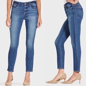 Frame Le High Skinny Piping Leather Trim High Rise Jeans - Size 31